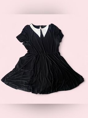 Torrid - Black Skater Dress with White Collar